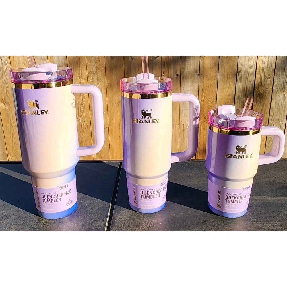 Stanley x Wicked Glinda For Good FlowState Quencher Tumbler Set 40oz 30oz 20oz‎